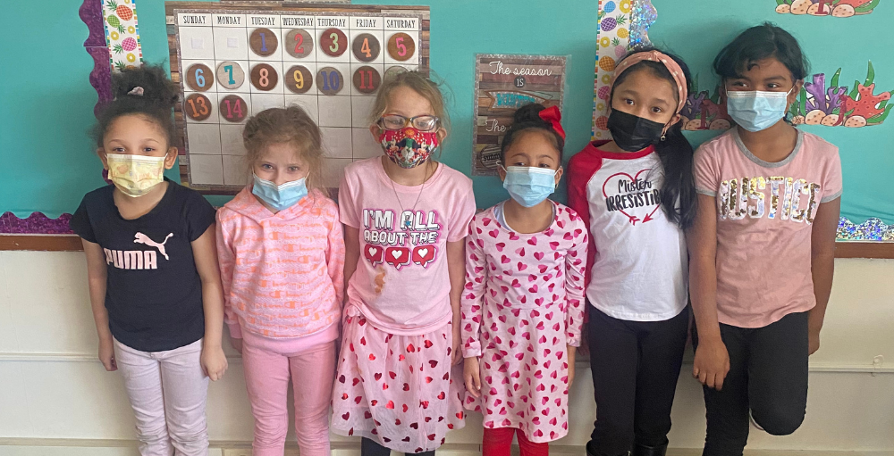 Utica Academy of Science elementary school celebrates Valentine’s Day with many sweet treats, and a team-building Valentine’s Day themed mystery game.