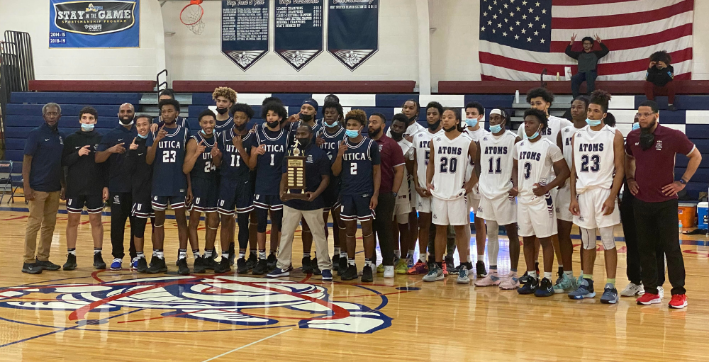 Congratulations to the Utica Academy of Science boys basketball team for winning the 2021 Superintendents Trophy in the classic SANY Basketball game of Atoms vs. Atoms.