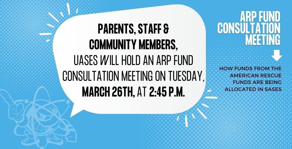 Utica Academy of Science Elementary Schools Inviting Families and Stakeholders to ARP Fund Consultation Meeting