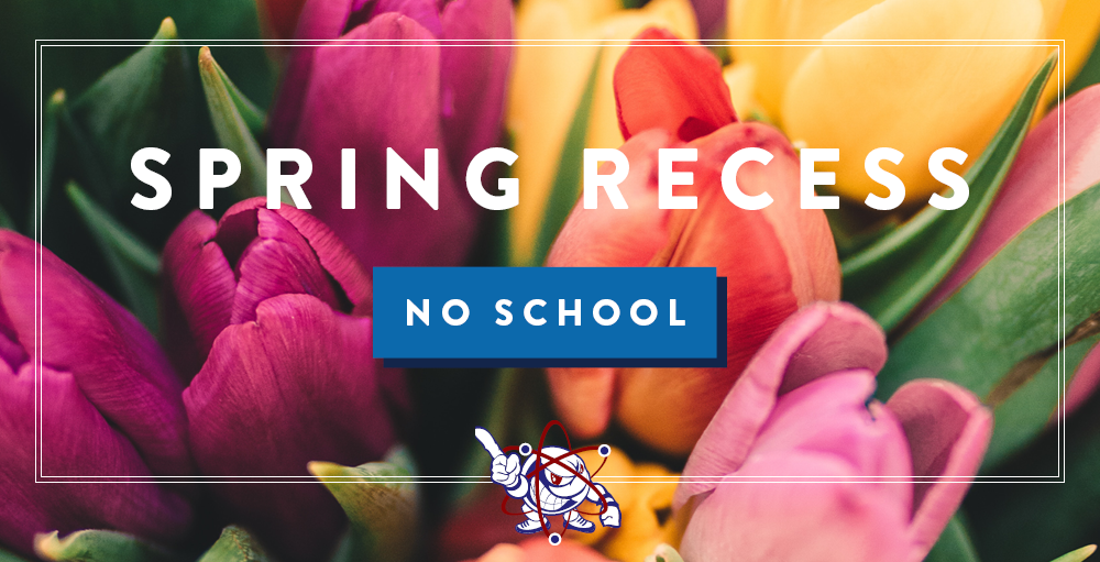 There will be no school on Friday, April 3rd through Monday April 13th