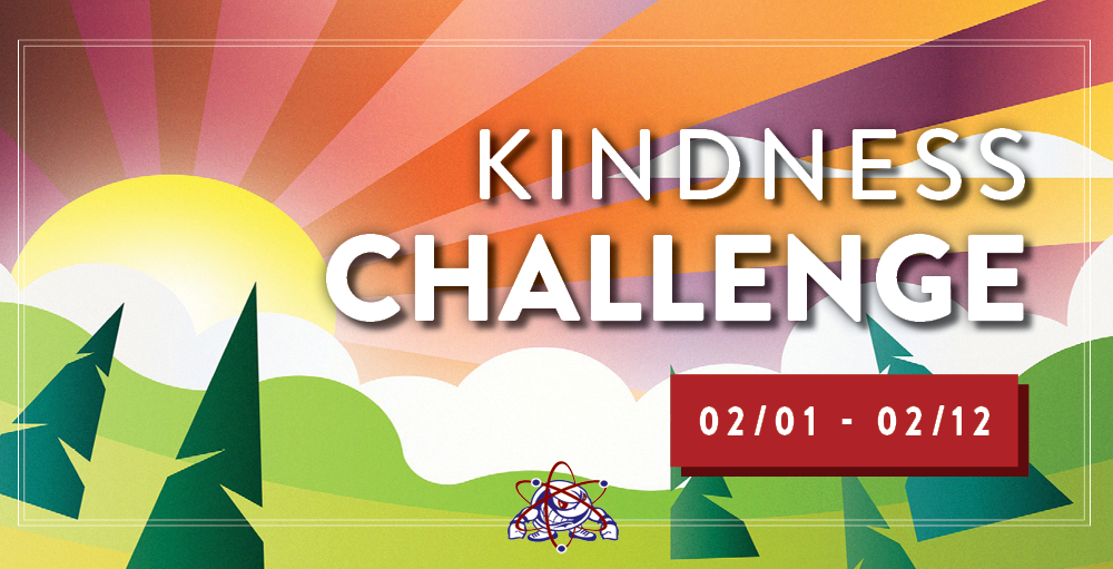 Utica Academy of Science high school invites students to participate in a Kindness Challenge from February 1st through February 12th.