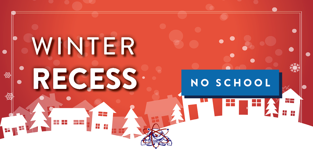 Utica Academy of Science will have a half day on December 22nd and no school from December 23rd - January 1st for Winter Recess