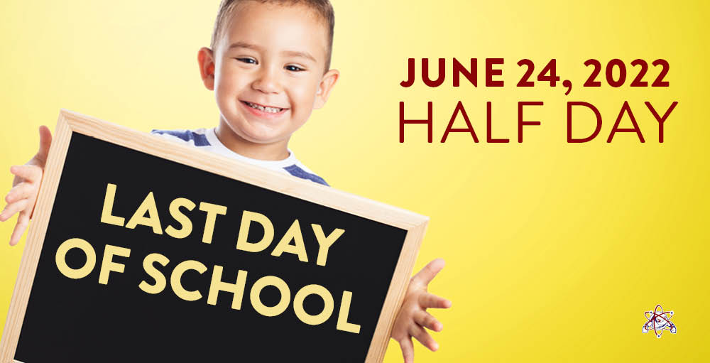 Utica Academy of Science elementary school announces its last day of school will remain on June 24th, and will be a half-day for all students.
