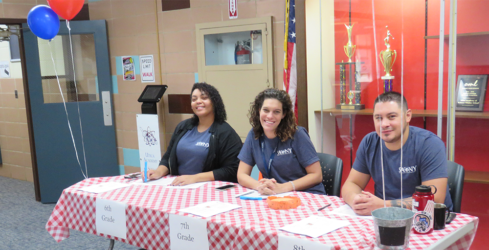 Middle school hosts its Welcome Back BBQ where families could meet the teachers and students could sign up for clubs and activities