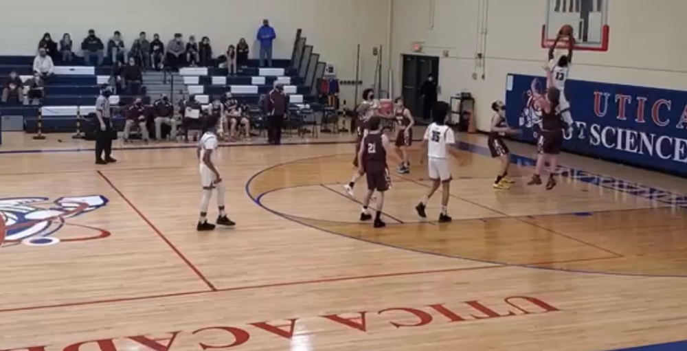 On January 4th Utica Academy of Science varsity boys basketball beat the Sherburn-Earlville Marauders with a score of 92-34. Atoms are ranked 1st in their league.