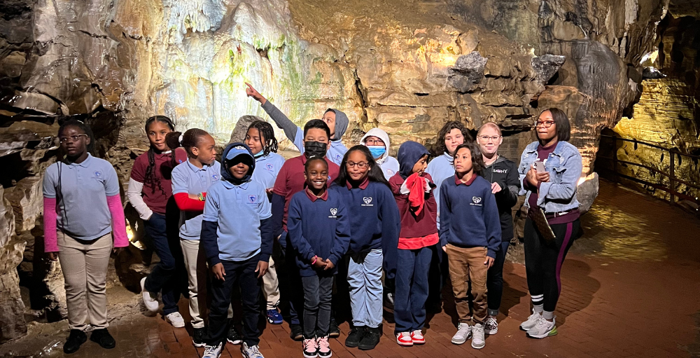 Utica Academy of Science elementary school’s 4th-grade students visited the prehistoric Howe Caverns for a STEM and Geological field trip.