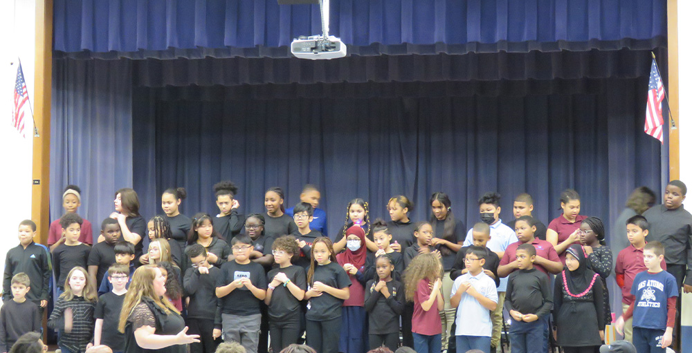 Utica Academy of Science ES Atoms Show off Talent at Winter Concert