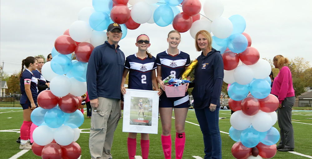 Utica Academy of Science Girls Soccer Team Celebrates Win Against Little Falls