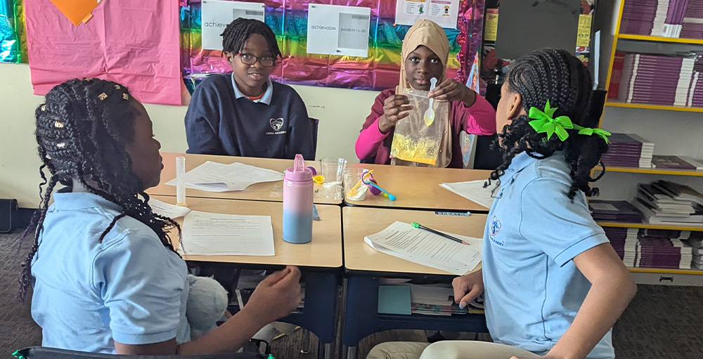 Ms. Johnson’s 5A UAS Students Conduct Hands-On Chemical Reactions Investigation