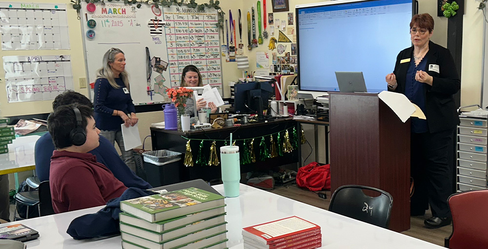 Community Bank Speaker Teaches Utica Academy of Science Scholars about Safety