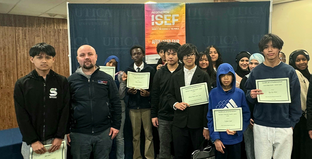 Utica University Regional Science Fair Awards Utica Academy of Science Scholars