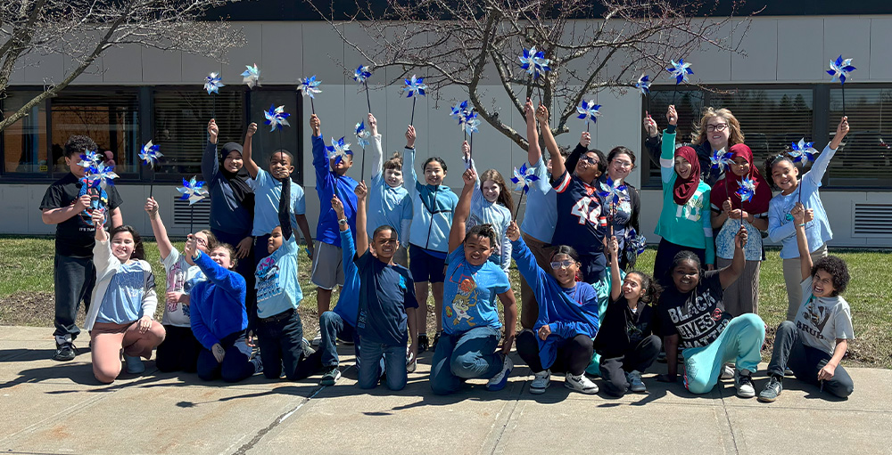 Utica Academy of Science Elementary Observes Child Abuse Awareness Month