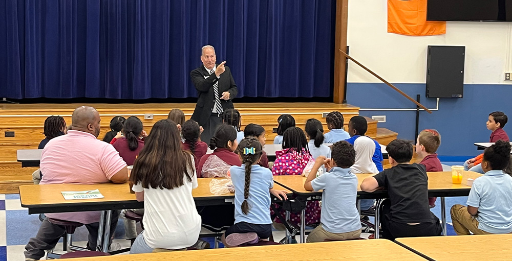 Utica Academy of Science Elementary Welcomes CEO of the Genesis Group