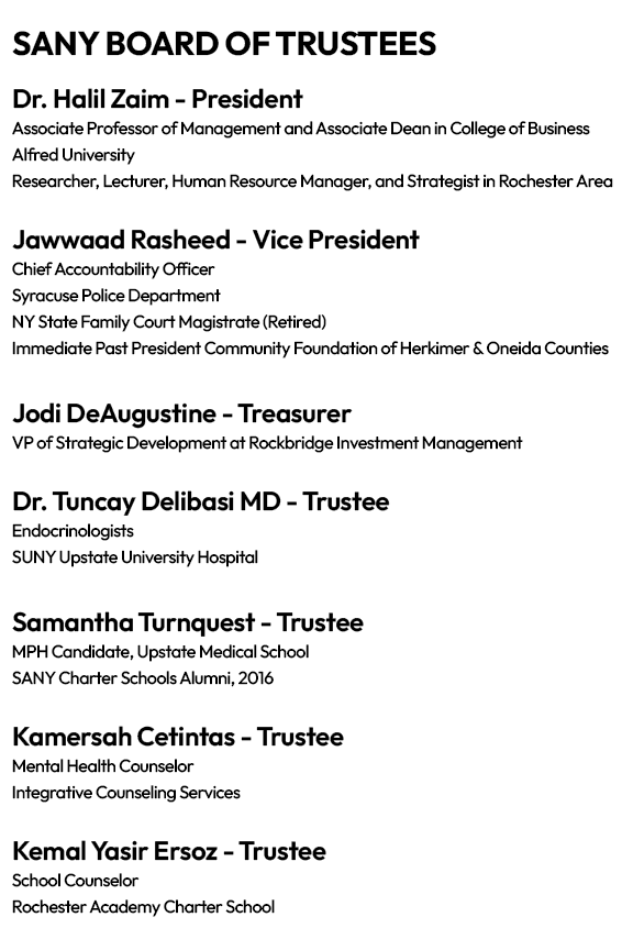 Science Academies of New York | SANY Board of Trustees Members